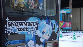 Miku Hatsune aparece y sera voz en trenes de Sapporo este invierno 7